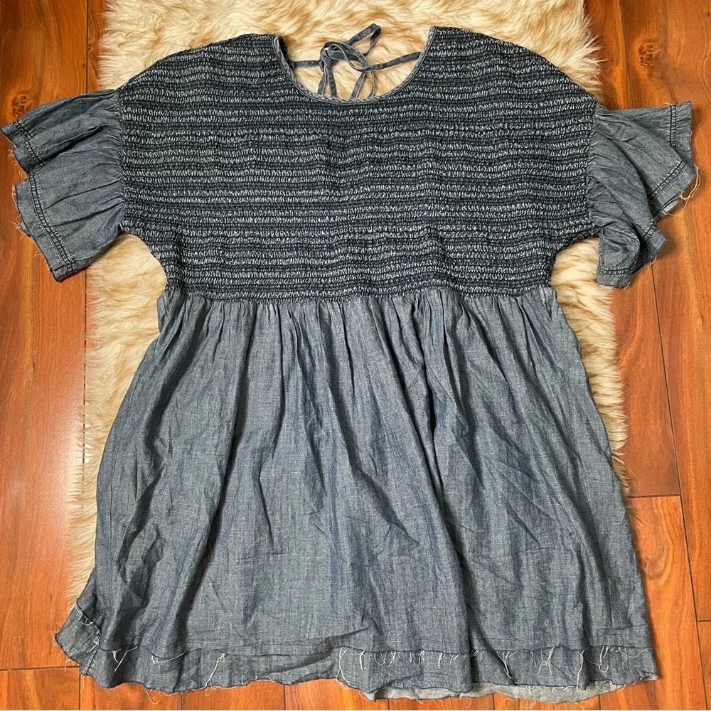 Anthropologie Luz Chambray Mini Dress - Picture 8 of 11